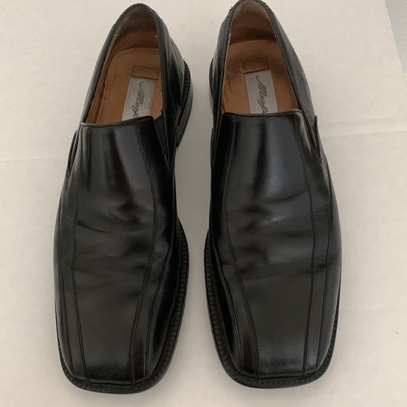 MEZLAN MENS LEATHER SHOES SLIP ON SQUARE TOE BLACK SIZE 10 main image 5